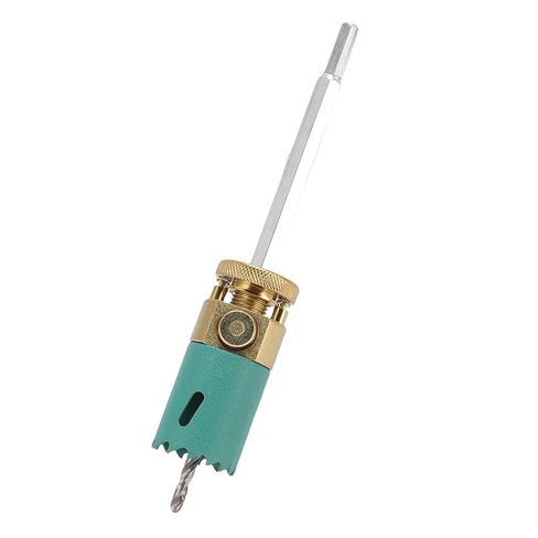 Eujgoov Hole Saw Drill Bit, Quick Disassembly Hex Shank Connecting Rod with 125mm Dust Cover for Gypsum Wood Board Alloy Steel Hole Opener (70mm / 2.8in Saw) in Kuwait