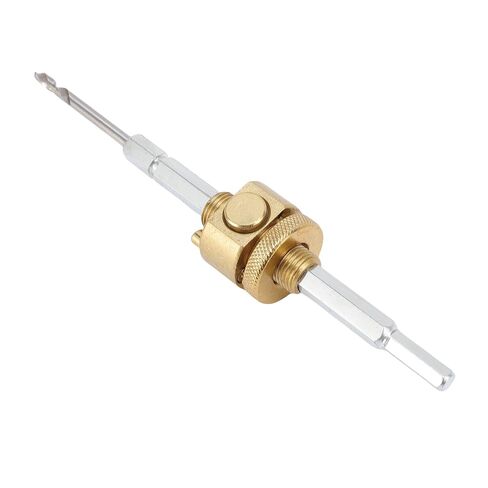 Eujgoov Hole Saw Drill Bit, Quick Disassembly Hex Shank Connecting Rod with 125mm Dust Cover for Gypsum Wood Board Alloy Steel Hole Opener (70mm / 2.8in Saw) in Kuwait