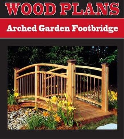 ARCHING FOOTBRIDGE WOODWORKING PAPER PLAN PW10009 in Kuwait