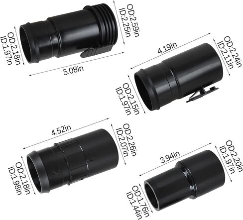 Upgraded 13ft 1-7/8-inch Wet/Dry Shop Vacuum Hose hose with 2-1/2" adapters om each end & 6 Replace Accessories - Green (WS25021A), For Most WORKSHOP Vacs in Kuwait