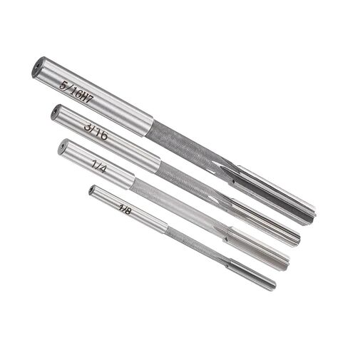 4 قطعة HSS مجموعة مخرطة الرمي 1/8 "3/16" 1/4 "5/16" H7 دقة 6 مزامير مستقيمة عرقوب مستديرة لتصنيع الآلات in Kuwait
