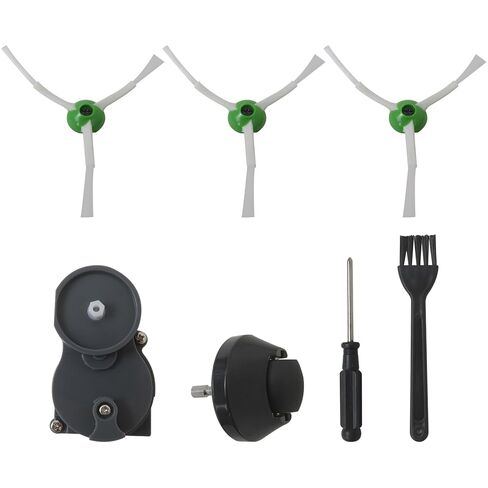 Xspeedonline Side Brush Motor Module Replacement Compatible for i-Robot Roomba I&E&J Series i3 i4 i6 i6+ i7 i7+ i8 E5 E6 E7 j7 j7+ Replacement Kit with 2 Pack Brushes and Front Caster Wheel in Kuwait