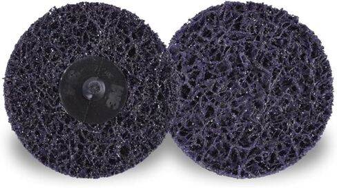 3M Scotch-Brite Roloc 89496 XO-DR Clean and Strip Disc, 3 in Dia, Extra Coarse Grade, TR Attachment, Purple in Kuwait