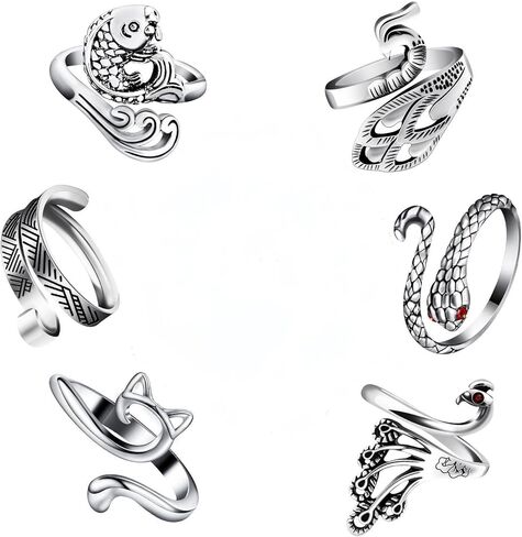 DTOFOOT 6Pcs Knitting Crochet Tension Rings for Fingers with Box in Kuwait
