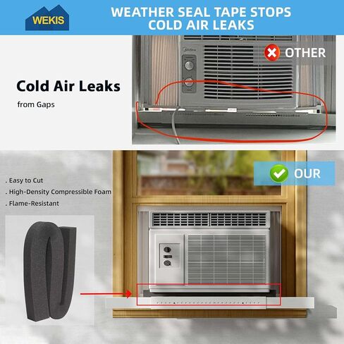Window AC Support Bracket, No-Drill No-Tool Air Conditioner Support Bracket Adjustable Wall Mount, Heavy Duty Steel Holds Up to 300lbs, Fits Single Or Double Hung Windows, White in Kuwait
