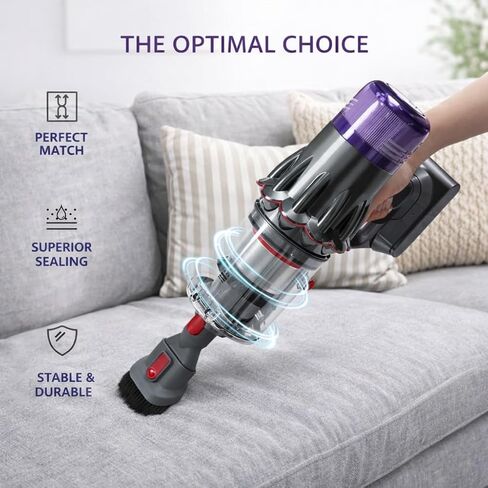 استبدال صندوق الغبار لـ Dyson V12 Detect Slim & V10 Digital Slim SV18 SV20 SV30 SV46 SV49، جزء صندوق علبة المكنسة 965272-01، مع فلتر HEPA in Kuwait