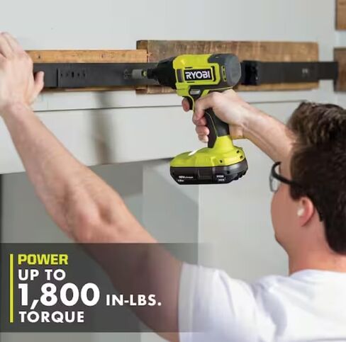 RYOBI Drill Impact Driver Combo Kit 18V ONE+ Cordless 2-Tool Set with Batteries Charger Tool Bag + Gloves in Kuwait