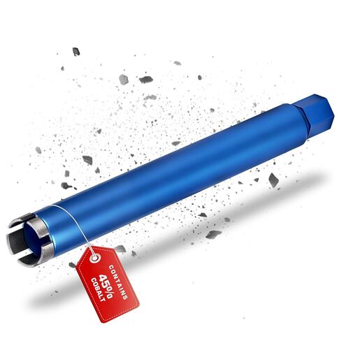 4 Inch Wet Diamond Core Drill Bit for Concrete, 15" Drilling Depth, 45% Cobalt HRC 70 Concrete Drill Bit, 1-1/4-7" Thread, Laser-Welded Core Drill Bits for Masonry, Brick, Mortor,Block in Saudi Arabia