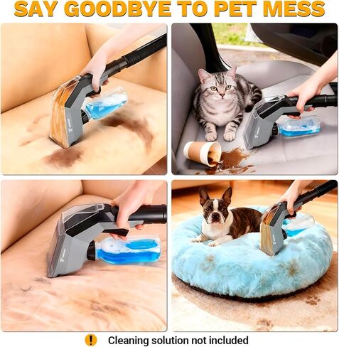 DEKOPRO Shop Vacuum Wet and Dry: 4 جالون 3 Peak HP Portable Shop vac، مكنسة السيارة مع خرطوم 1-1/4 بوصة 4 قدم، سلك 6 قدم، مكنسة كهربائية جافة ورطبة للمنازل والحيوانات الأليفة والسيارات in Kuwait