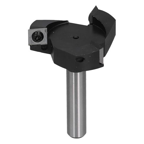 Spoilboard Surfacing Router Bit 3 Wood Planer Bits High Strength Carbon Steel CNC Woodworking Tools for Slab Flattening and Planing Silver Black Yellow 1/2in Shank in Kuwait