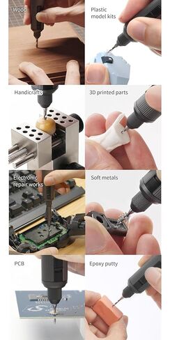 6Pcs Replacement Electric Hand Drill Bits, 1.0mm to 1.5mm Size 1.0mm, 1.1mm, 1.2mm, 1.3mm, 1.4mm, and 1.5mm, 6 Pieces Precision Engraving Drill Bits for Resin Kit, Model & DIY Crafts in Kuwait