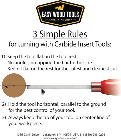 أداة Easy Wood Tools Micro Easy Finisher (12011) أداة تحول الخشب مكشطة/إزميل مع إدراج كربيد قابل للاستبدال in Kuwait