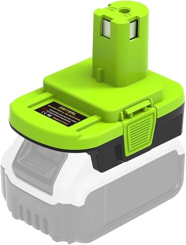 محول بطارية لأدوات Ryobi 18 فولت، لمحول بطارية Ryobi إلى Dewalt، تحويل لمحول بطارية Milwaukee إلى Ryobi P102 P190، مع منفذ شحن USB-A 5 فولت 2.1 أمبير (محول فقط) in Kuwait