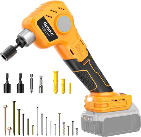 Ecarke Cordless Palm Nailer Compatible with Milwaukee 18V Battery (Tool Only) - 6000 IPM Brushless Auto Hammer with Magnetic Nail Guide & LED for Framing, Joist Hangers, Tight Spaces in Kuwait