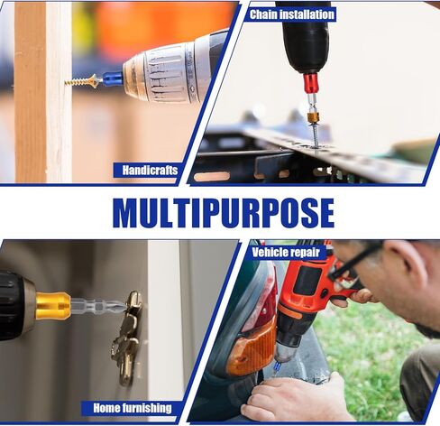 6pcs Strong Magnetic Screw Ring Holders, 2 Styles Removable Hex Screwdriver Head Magnetic Rings for Drill Bits Power Tools Home Repair Machinery Operations and Woodworking in Kuwait