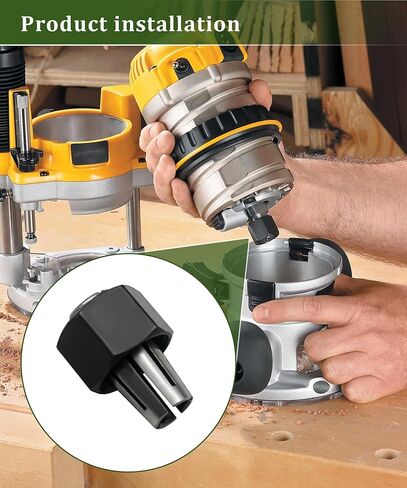 2PCS N693118 A24215SV Router Collet Chuck 1/4in 6.35mm With Nut Assembly Fits For Dewalt DCW600B、DCW600B-CA、DWP611、DWP611PK And Porter Cable 450、450PK、4512 in Kuwait