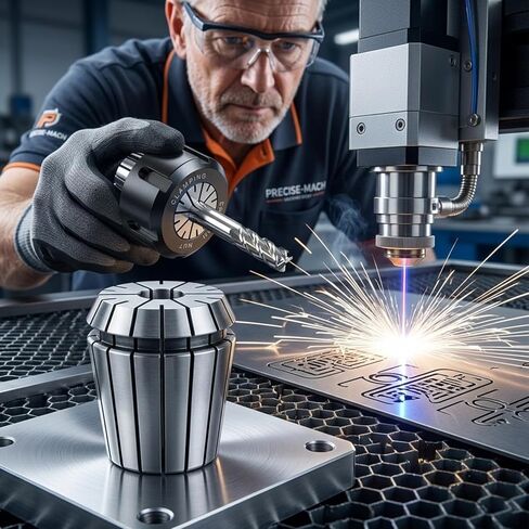 ER11 3/16" Spring Collet, 65Mn Spring Steel Precision Router Collet for CNC, Milling, Engraving & Lathe Tool Holding in Kuwait