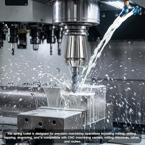 ER11 3/16" Spring Collet, 65Mn Spring Steel Precision Router Collet for CNC, Milling, Engraving & Lathe Tool Holding in Kuwait
