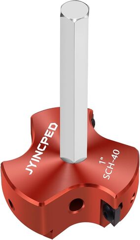1 Inch PVC Pipe Reamer with Triple Blade, PVC Socket Saver Fitting Saver with 1/4-Inch Hex Shaft, Plastic Pipe Fitting Reamer Plumbing Tool for Sch.40 CPVC ABS Socket Hub,Fit Standard 1/2" Drills in Kuwait