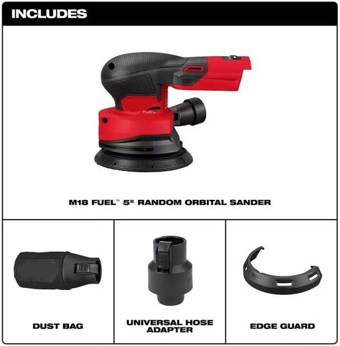 ماكينة سنفرة مدارية عشوائية لـ Milwaukee 2837-20 M18 FUEL 18V 5 بوصة ماكينة سنفرة مدارية عشوائية-أداة عارية in Kuwait