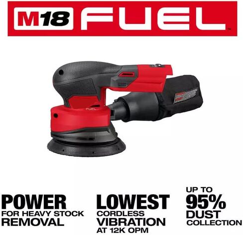 ماكينة سنفرة مدارية عشوائية لـ Milwaukee 2837-20 M18 FUEL 18V 5 بوصة ماكينة سنفرة مدارية عشوائية-أداة عارية in Kuwait