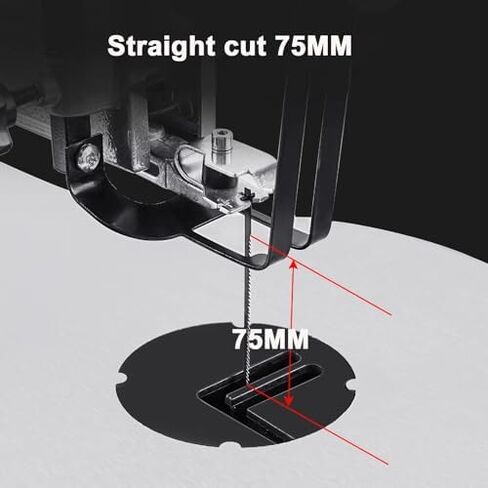 Scroll Saw Jigsaw,Carving Saw Wire Saw Dust-Free Saw Cutting Machine,Woodworking Table Saw w/20 Saw Blades, LED Lighting Low Noise Speed Adjustment in Kuwait
