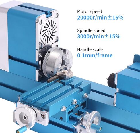 Power metal lathes (24, Watts),Hobby use, small size, mini metal lathes, garage workshop tools,timber metal friendly,W103MA in Kuwait