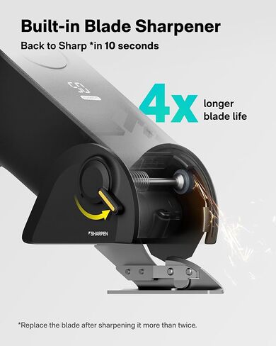 HOTO 2PCS شفرات دوارة بديلة مطلية بالتيتانيوم لمقص HOTO Edgeflow الكهربائي، متين وحاد، إعادة ملء شفرة قطع الورق المقوى للكرتون، القماش DIY، السجاد، الجلد، الورق، البلاستيك in Kuwait