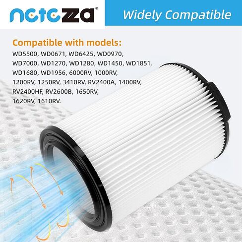 VF4000 Filter Replacement for Ridged Shopvac, Compatible with Shopvac 5-20 Gal & Husky 6-9 Gal Wet/Dry Vacuum Filters in Kuwait