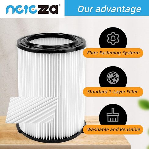 VF4000 Filter Replacement for Ridged Shopvac, Compatible with Shopvac 5-20 Gal & Husky 6-9 Gal Wet/Dry Vacuum Filters in Kuwait