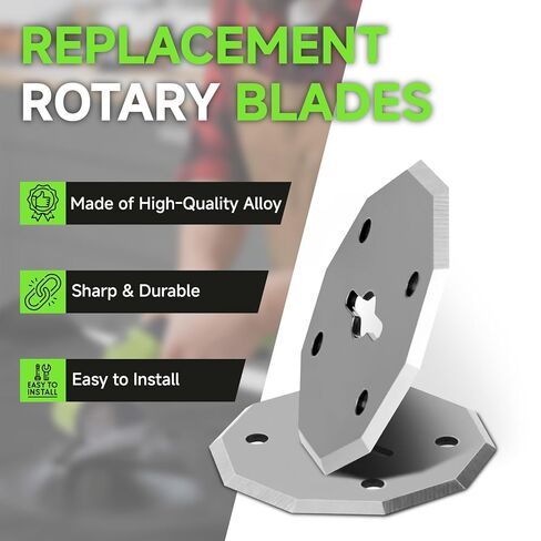 4 شفرات دوارة بديلة متوافقة مع مقص كهربائي لاسلكي Worx WX082L 4V ZipSnip، شفرات بديلة WA2300 1-1/2 بوصة تناسب RC2600K RC2601 RC2602 WX080L WX081L in Kuwait