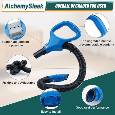 مقبض خراطيم بديل CU530 لمكنسة Shark Navigator Rotator Lift-Away العمودية ZU560 أزرق، UV730، UV725، UV725 26، ZU561، ZU562، UV725 رمادي، UV650، CU520 خرطوم بديل منتصب للتنظيف بالمكنسة الكهربائية in Kuwait