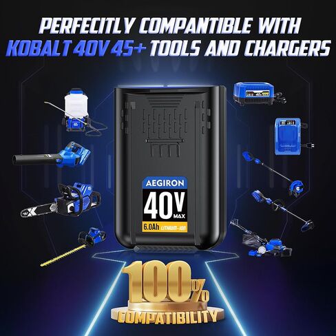 Replacement for Kobalt 40V Battery 6.0Ah, Compatible with All Kobalt 40 Volt Lithium-lon Battery Power Tools, Replace for 40V Max Battery KB440-03 KB2540C-06 KB640-03 KB240-06 in Kuwait