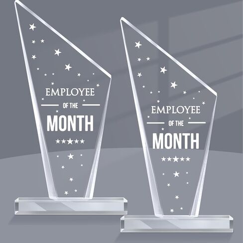ROOWEST 6 PCS موظف من الشهر هدايا تقدير مدرس PLAQUE للممرضات زملاء العمل Acrylic Plaque Award Award in Saudi Arabia