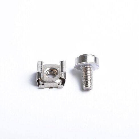 Metal M5 x 16 Mounting Screws and Cage Nuts for Square Hole Racks Cabinet, 10PCS in Kuwait