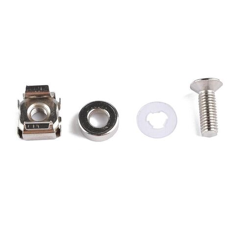 Metal M5 x 16 Mounting Screws and Cage Nuts for Square Hole Racks Cabinet, 10PCS in Kuwait