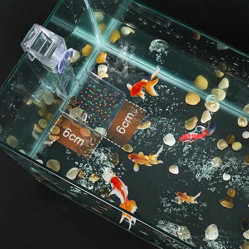 Fish Feeding Tube and Dish, Acrylic Fish Feeder Brine Shrimp Food Feeding for Fish Tank Aquarium Shrimp Accessory in Kuwait