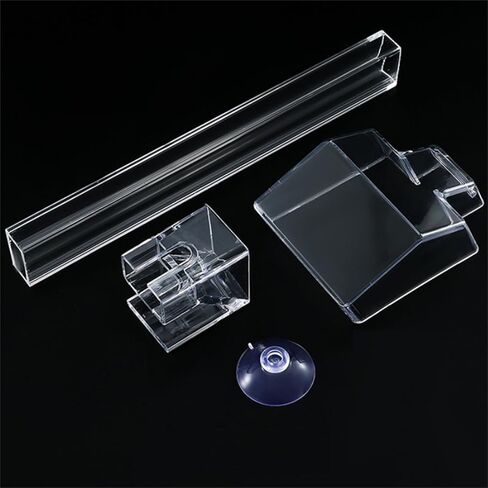 Fish Feeding Tube and Dish, Acrylic Fish Feeder Brine Shrimp Food Feeding for Fish Tank Aquarium Shrimp Accessory in Kuwait