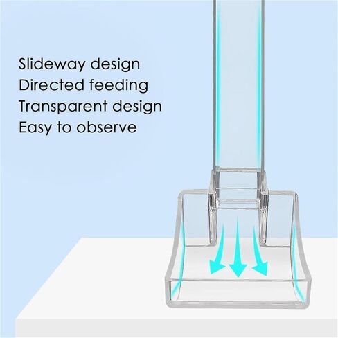 Fish Feeding Tube and Dish, Acrylic Fish Feeder Brine Shrimp Food Feeding for Fish Tank Aquarium Shrimp Accessory in Kuwait