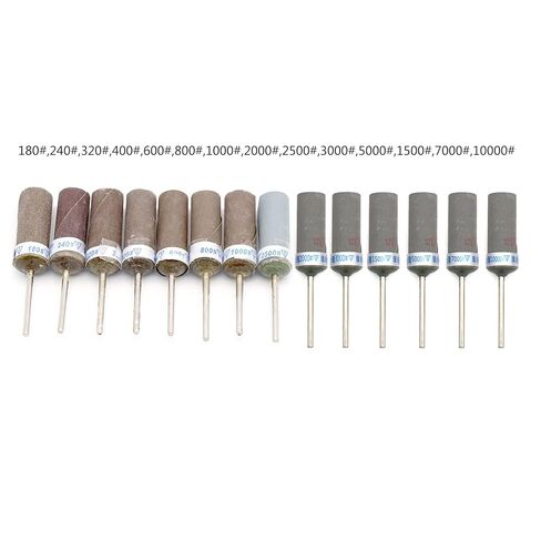 Sand Paper Sandpaper Rotary Cutter 2.35mm Rod Abrasive Grinding Heads Polishing Abrasive Tools 180 to 10000 Grit Sandpaper Grinding in Kuwait