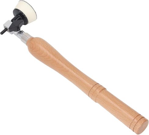 Focket Bowl Sander, 13in Long Hardwood Handle Dual Bearing Head Rotatable Spindle Head Wood Lathe Tool, Passive Sander with 1in 2in Pads 50pcs Sanding Discs for Woodworking in Kuwait