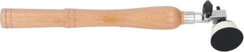 Focket Bowl Sander, 13in Long Hardwood Handle Dual Bearing Head Rotatable Spindle Head Wood Lathe Tool, Passive Sander with 1in 2in Pads 50pcs Sanding Discs for Woodworking in Kuwait