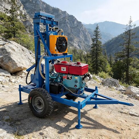 Mini Water Well Drilling Rig 150m Depth Borehole Driller 75–325mm Diameter Portable Drilling Machine for Residential Farm Irrigation Groundwater Well Drilling Equipment in Kuwait
