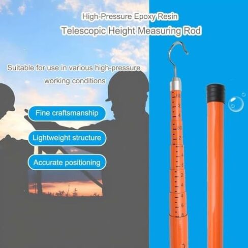Adjustable 20/30/32/40/50ft Fiberglass Fishing Rod, Telescopic Height-Adjustable Fishing Pole for Electrical Work/Utility, Includes Carrying Bag in Saudi Arabia