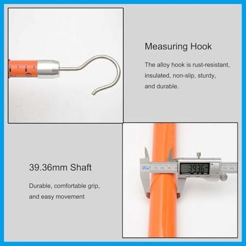 Adjustable 20/30/32/40/50ft Fiberglass Fishing Rod, Telescopic Height-Adjustable Fishing Pole for Electrical Work/Utility, Includes Carrying Bag in Saudi Arabia