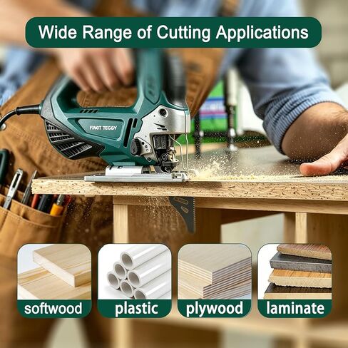 T142HB Jigsaw Blades, 11 TPI, 5-Pack T-Shank High Carbon Steel Blades for Wood & Plastic Cutting, Durable Steel Construction, Black in Kuwait