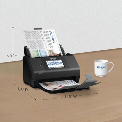 Epson Workforce ES-580W Wireless Color Duplex Desktop Document Scanner for PC and Mac with 100-sheet Auto Document Feeder (ADF) and Intuitive 4.3" Touchscreen in Saudi Arabia