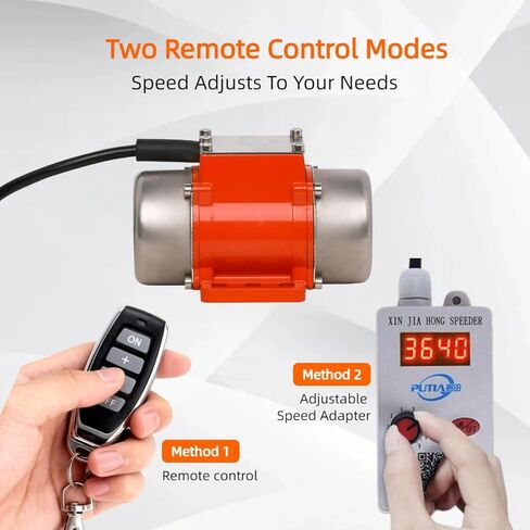 هزاز خرسانة صغير 15 وات DC12V مع وحدة تحكم في السرعة 3600 دورة في الدقيقة علبة من سبائك الألومنيوم محرك اهتزاز لطاولة اهتزاز الرمال صومعة تغذية الطاولة in Kuwait