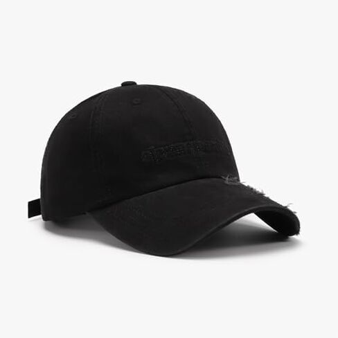 Vintage Distressed Embroidered Baseball Cap - Unisex Adjustable Cotton Snapback for Outdoor Sun Protection and Casual Style in Saudi Arabia