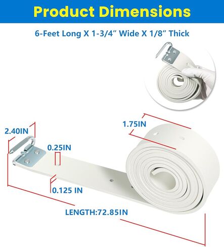 شريط كاتم صوت طبلة الفرامل PN-80B يناسب مخرطة الفرامل Ammco 5280، FMC 90988 | 6 أقدام × 1-3/4 بوصة × 1/8 بوصة حزام اهتزاز مطاطي عالي التحمل | يزيل الثرثرة والضوضاء لسيارات الركاب والشاحنات الخفيفة in Kuwait